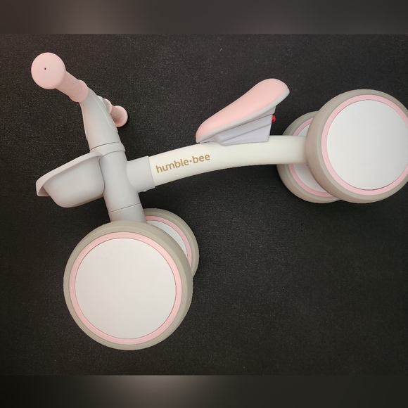 Humble-Bee Girls Toddler Balance Bike with Adjustable Seat, Pink & Gray, New - Picture 7 of 9
